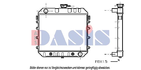 AKS DASIS Jäähdytin,moottorin jäähdytys 150940N